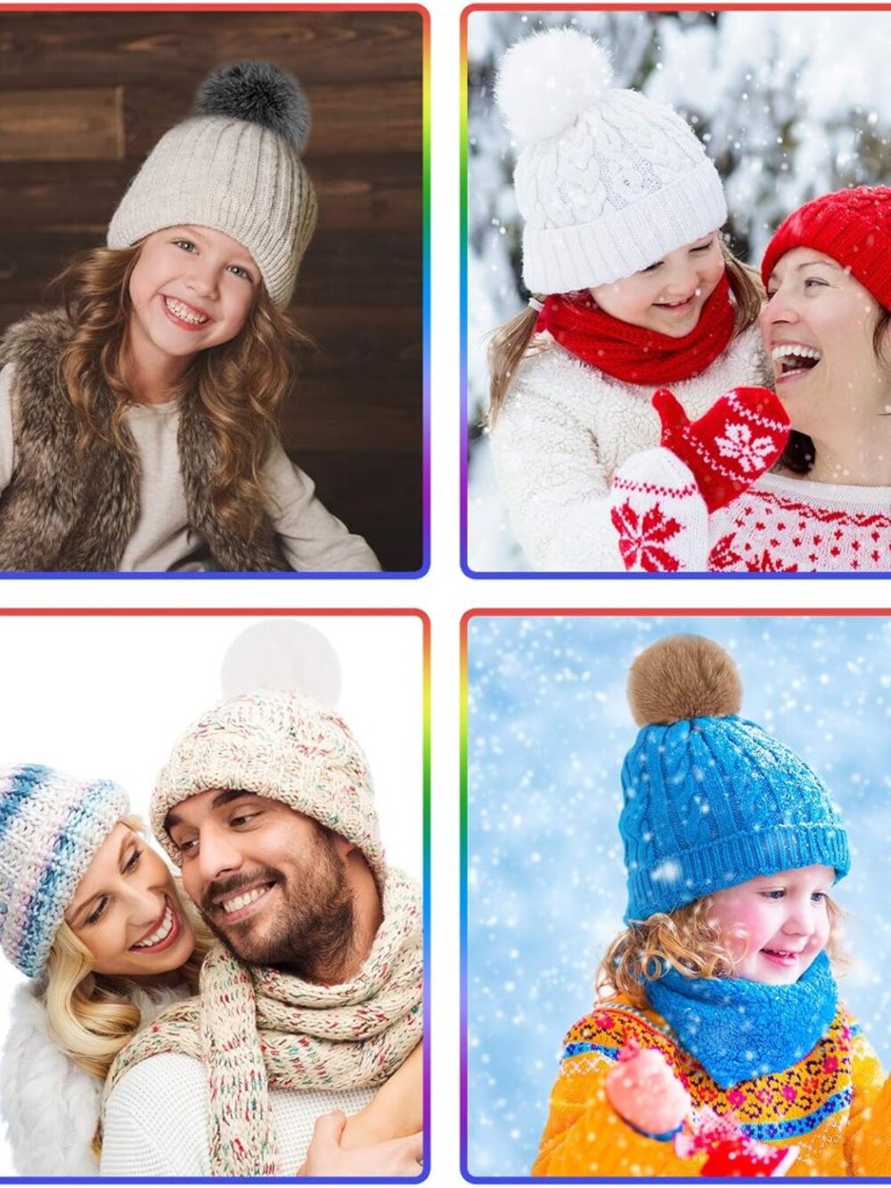 26 Pcs Faux Fur Pom Poms DIY Hat Pompom with Elastic Loop Soft Color - Picture 7 of 7